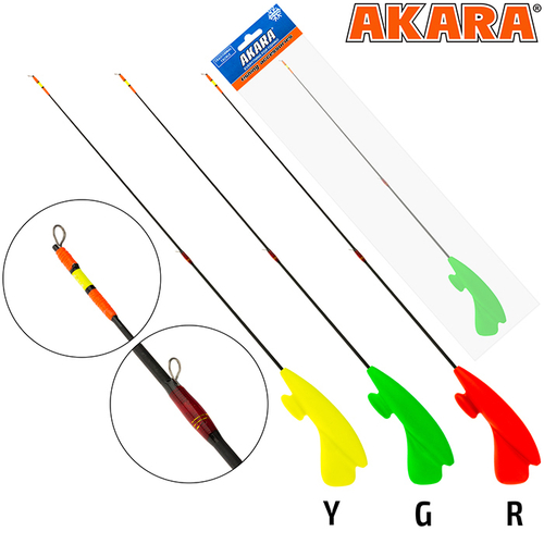 Удочка зимняя Akara Akara Lucky Punch M 405 (1,0-8,0 гр.) 2 х. составной Hi Carbon Green