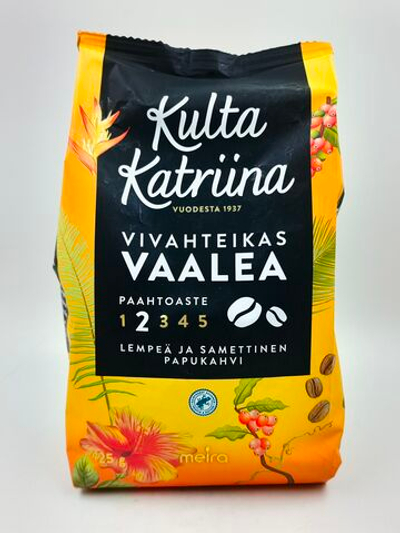 Кофейные зерна Kulta Katriina cветлой обжарки блонд, 425 г, срок 12.2027 (Финляндия)