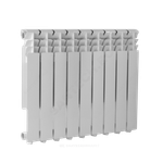Радиатор алюминиевый Delta Plus 500 8 секций Qну=1072 Вт RAL 9016 (белый) Ogint