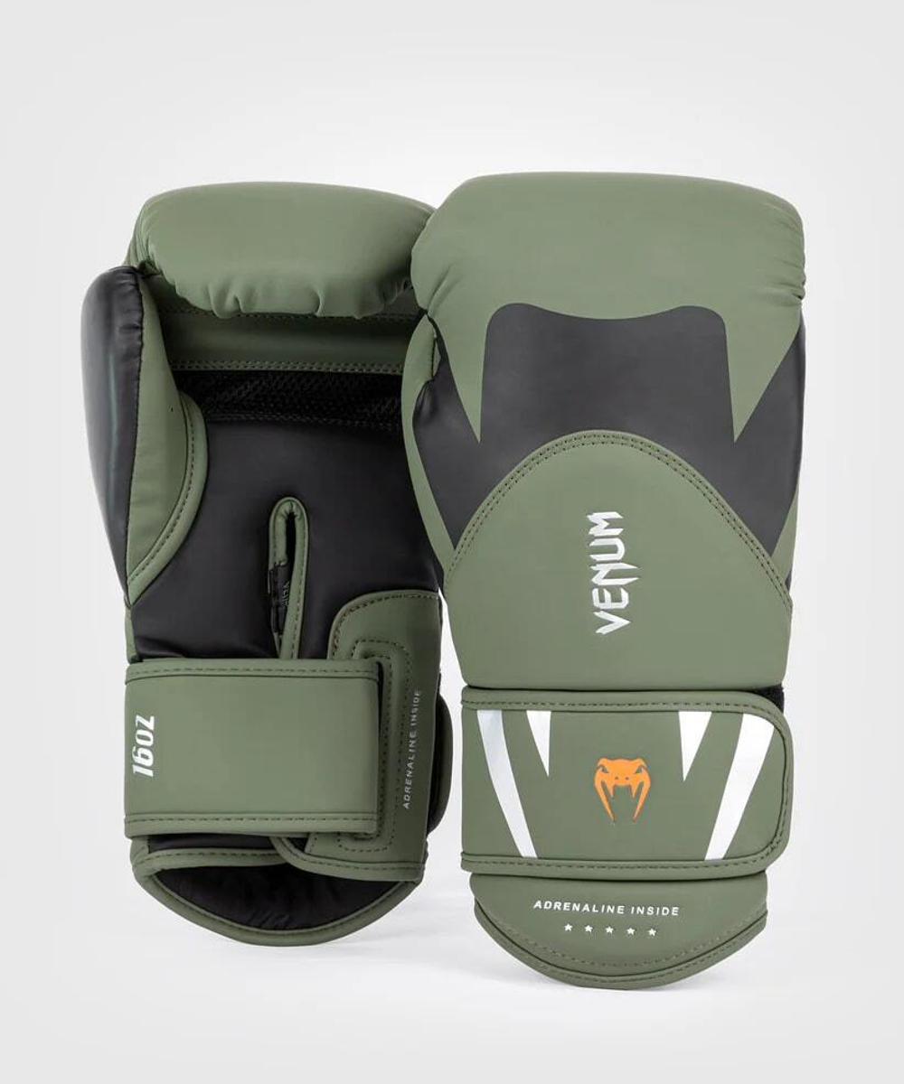 Перчатки боксерские Venum Challenger 4.0 Khaki/Black
