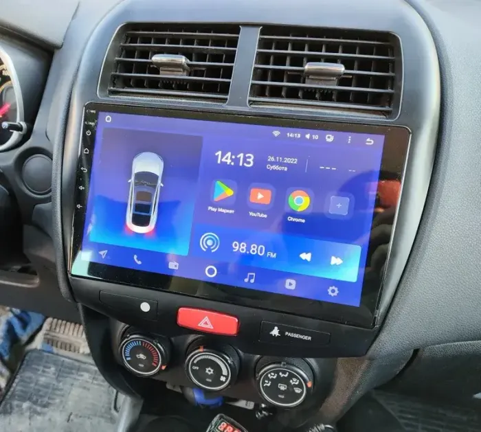 Магнитола для Mitsubishi ASX, Peugeot 4008, Citroen C4 Aircross 2010-2016 - Airok RX-2614 Android 13, Быстрая, SIM-слот