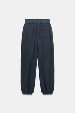 ZARA БРЮКИ С ЭФФЕКТОМ ПОТЕРТОСТИ, ИНДИГО