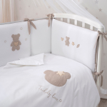 Комплект белья для классической кроватки Teddy Love 6 предметов цвет песочный