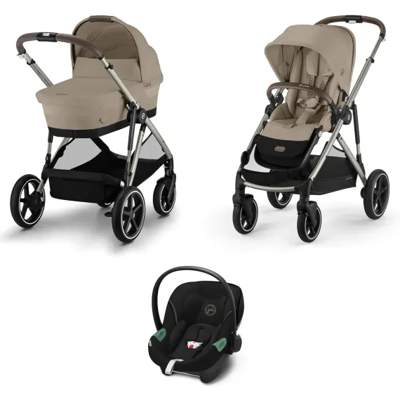 Детская коляска Cybex Gazelle S 3 в 1 TPE Almond Beige