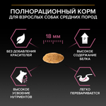 Сухой корм PRO PLAN SENSITIVE SKIN для взрослых собак средних пород с чувствительной кожей лосось 7 кг