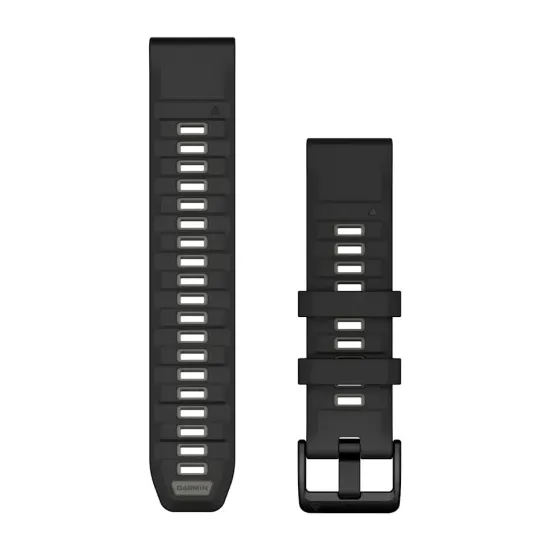 Ремешок Garmin Fenix QuickFit 22 мм, черно-серый силикон 010-13392-00