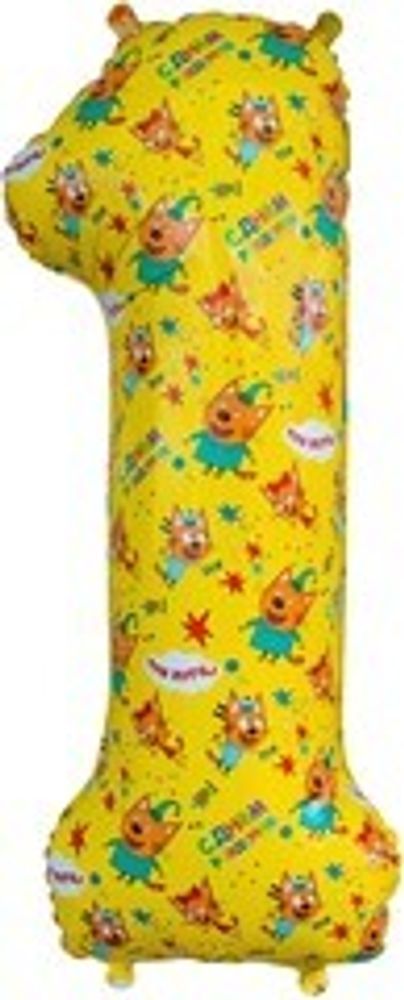 К Цифра 1 Три Кота 34"/86 см