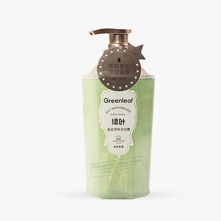 Гель для душа с позолоченными микрошариками (Любовное настроение) Green Leaf 500 мл.3pv