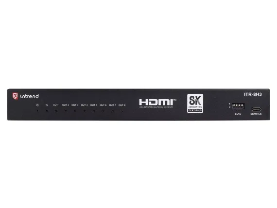 Усилитель-распределитель HDMI 1:8 Intrend ITR-8H3
