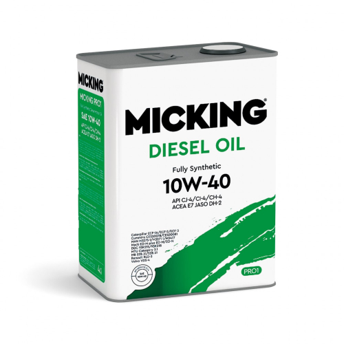 Micking Diesel Oil PRO1 10W40 CJ-4/CI-4/CH-4 E7 синт. мотор. масло 4л.