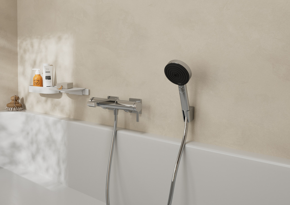 Hansgrohe Tecturis E Однорычажный смеситель для ванны наружного монтажа, хром