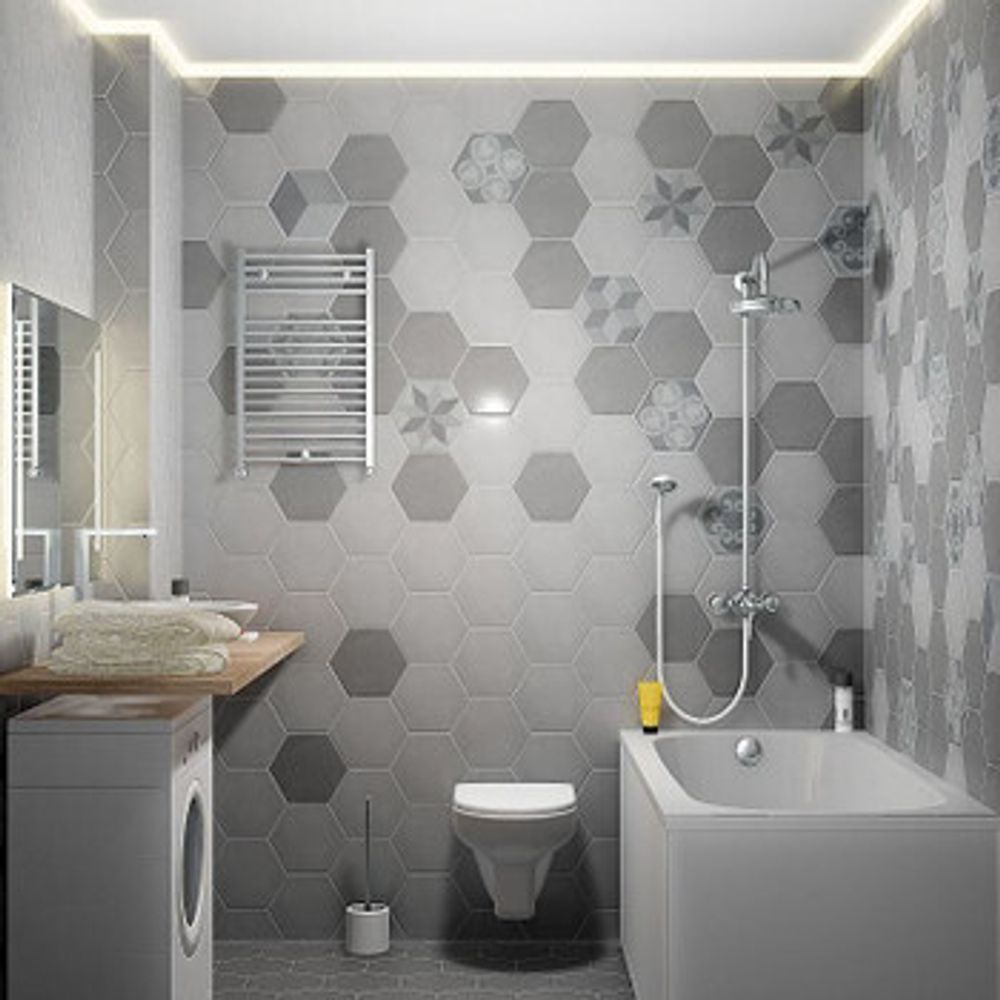 Керамогранит Kerama Marazzi Пуату 231х200 мм серый
