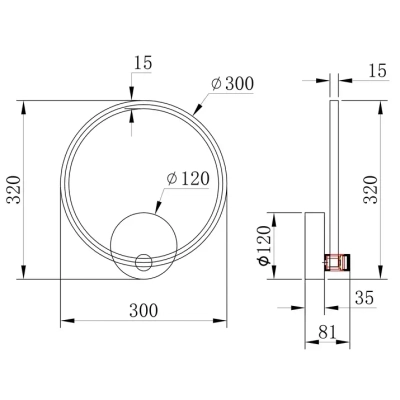 Настенный светильник Arte Lamp ERRAI A2195AP-1BK, 1хLED