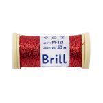 Мулине Gamma металлик M 5 мотков по 50 метров, M-121 красный, Gamma BRILL