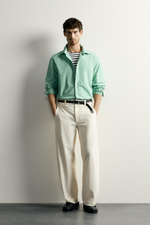 РУБАШКА REGULAR FIT С ЭФФЕКТОМ ПОТЕРТОСТИ — ZARA