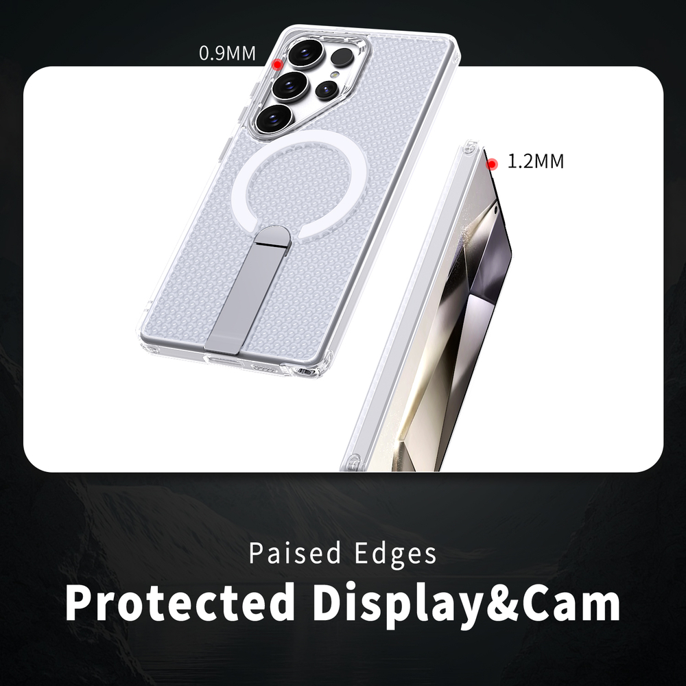 Прозрачный чехол Mesh Pro Magnetic Case для Samsung Galaxy S22 Ultra