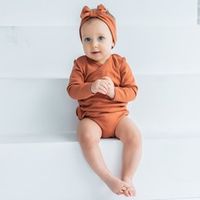 Боди с длинным рукавом "Охра" 0+