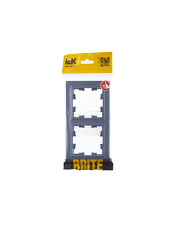Рамка 2-м BRITE РУ-2-БрМ маренго IEK BR-M22-K35