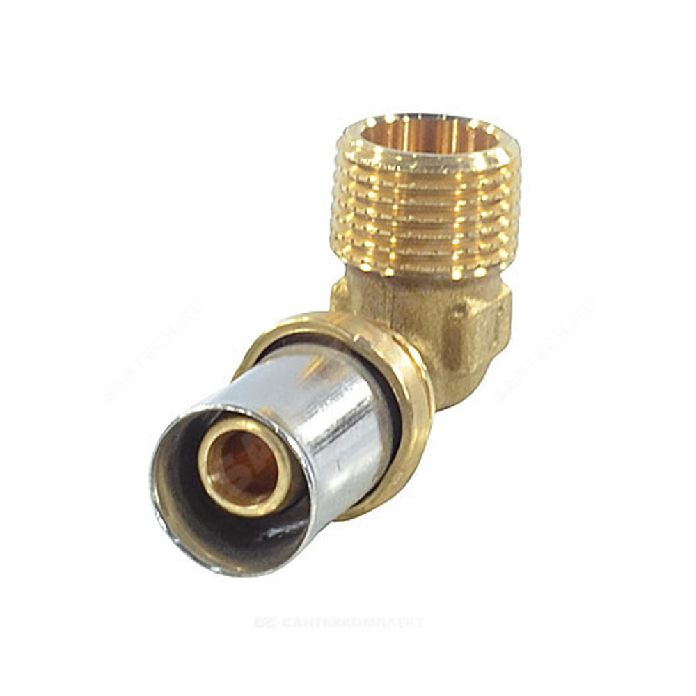 Угольник для МП/PE-X труб латунь пресс Дн 16х3/4"х90гр НР RM127 Giacomini RM127Y043