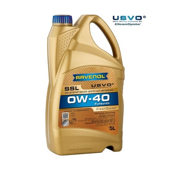 SSL 0W-40 RAVENOL Моторное масло 5 Литров