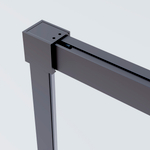 Душевой уголок Vincea Софт 2 (Soft 2) VSR-3SO29014CLGM, 1400*900, вороненая сталь, стекло прозрачное