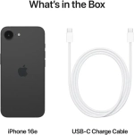 Apple iPhone 16e 128GB, Black (Черный)