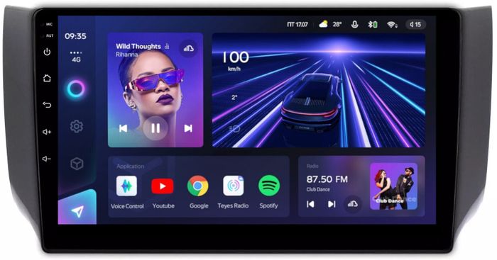 Магнитола для Nissan Sentra/Sylphy B17 2012-2023, Tiida 2015 - Teyes CC3L на Android 10, CarPlay, 4G SIM-слот