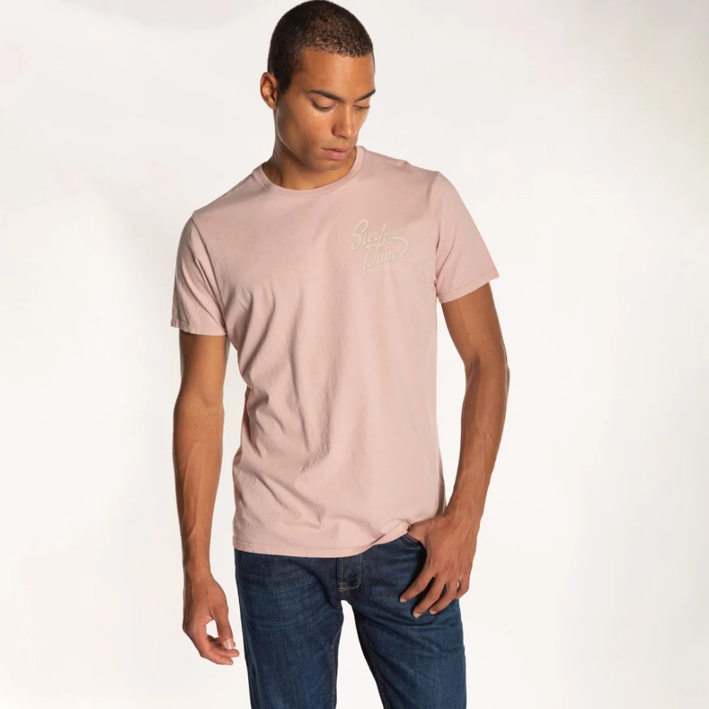 Футболка Bowery NYC "Surf and Dunes" Vintage Jersey Silver Pink