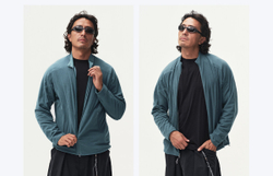 Свитшот Nothomme BlueMonte Full-zip Polartec серо-голубой