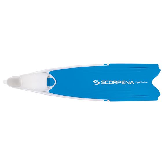 Ласты Scorpena F1 Apnea Soft синии с белыми калошами