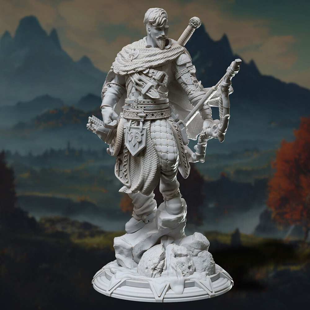 Человек Рейджер Охотник Следопыт миниатюра для dnd, днд, pathfinder, фентези, Настольная игра, НРИ, Варгейм, РПГ