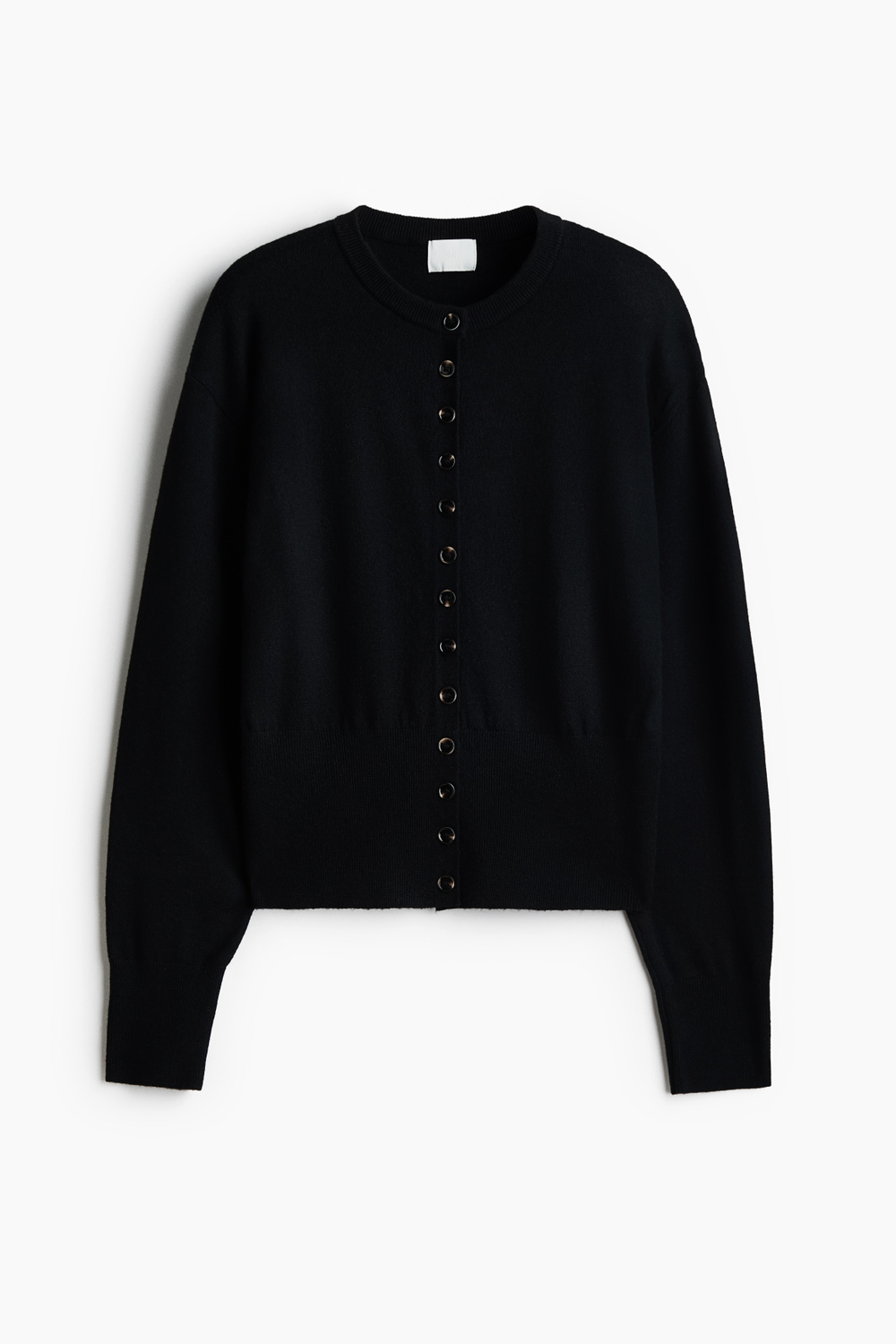 Тонкий трикотажный кардиган — Серый меланж - H&M