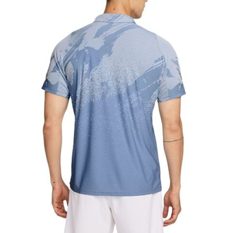 Мужское теннисное поло Nike Court Paris Slam Advantage Dri-Fit Tennis - work blue/hydrogen blue/black