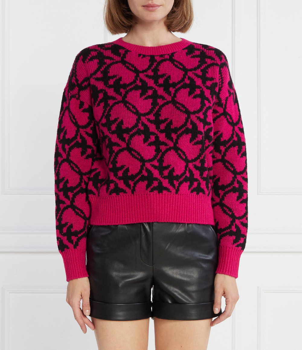 Хлопковый свитер Pinko - фуксия(101574 A11F)