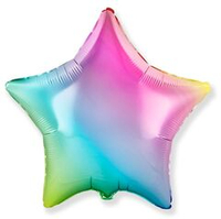 Звезда 18" Радуга нежный градиент / Rainbow gradient Fm