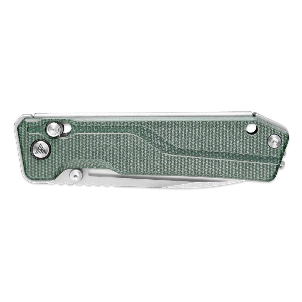 Нож складной SRM 7228B-MG Rubik Large Stonewash (14C28N, Green Micarta)