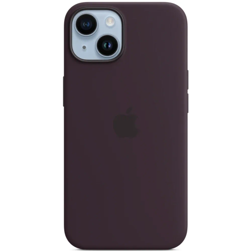 Силиконовый чехол с поддержкой MagSafe Apple Silicone Case для iPhone 14, Elderberry (Черничный)