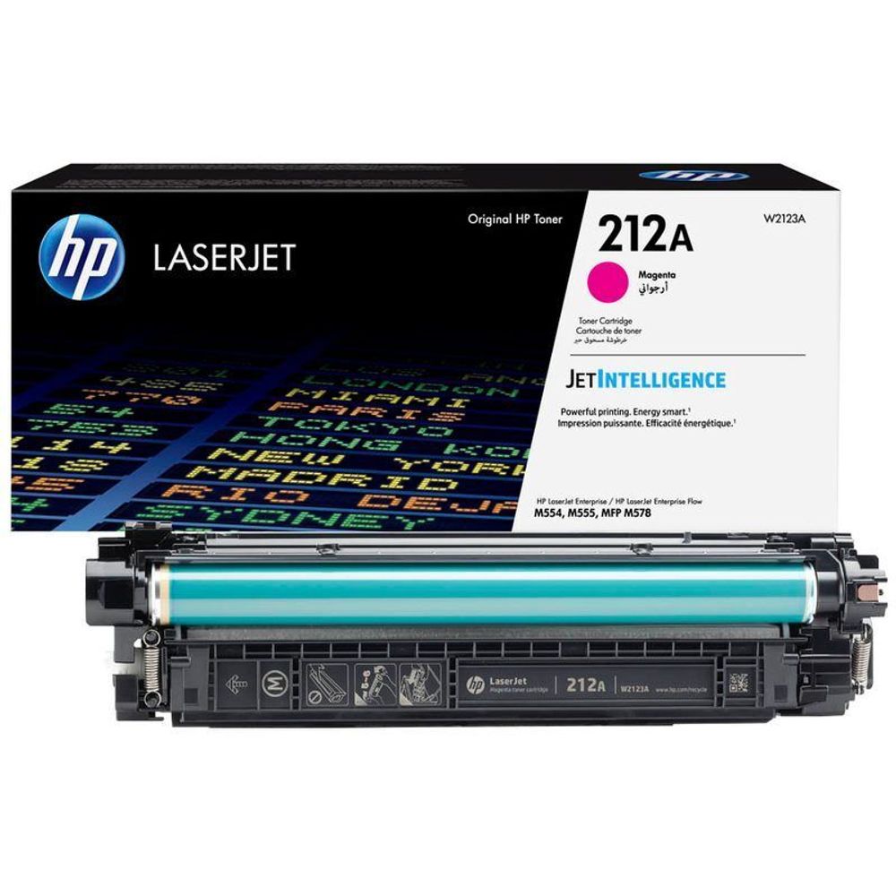 Картридж HP 212A (W2123A) для LaserJet Enterprise M554/M555/M578 пурпурный (4.5K)