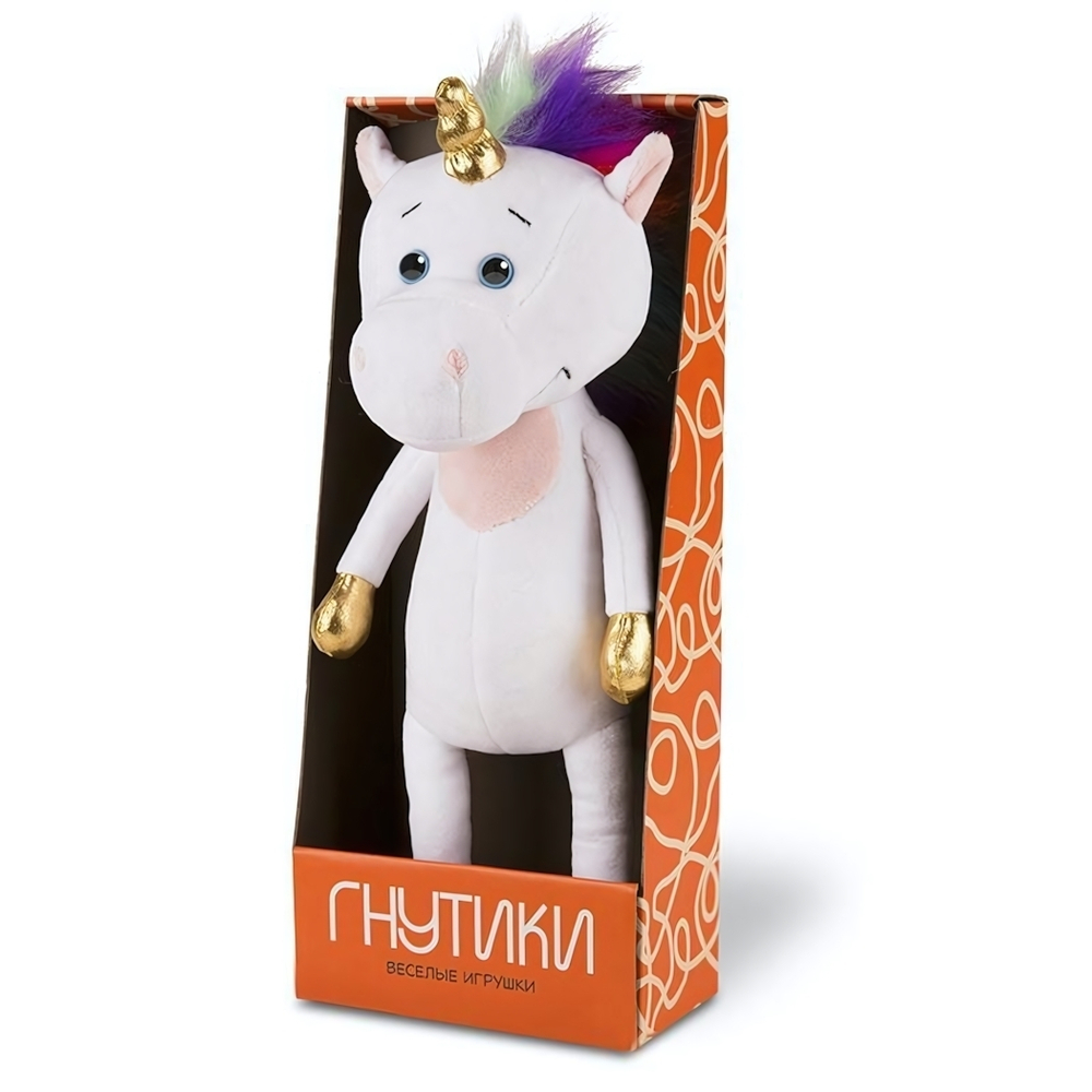 Единорожек Радуга, 22 см Гнутики, в коробка MAXITOYS