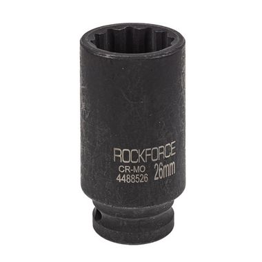 Головка ударная глубокая 26мм (12гр.), 1/2'' RockForce RF-4488526