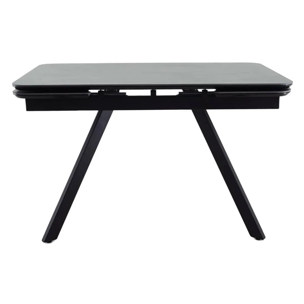 Стол Bradex Home Arthur раскладной 120-184x80x75см, керамогранит чёрный мрамор Greys Black, чёрный