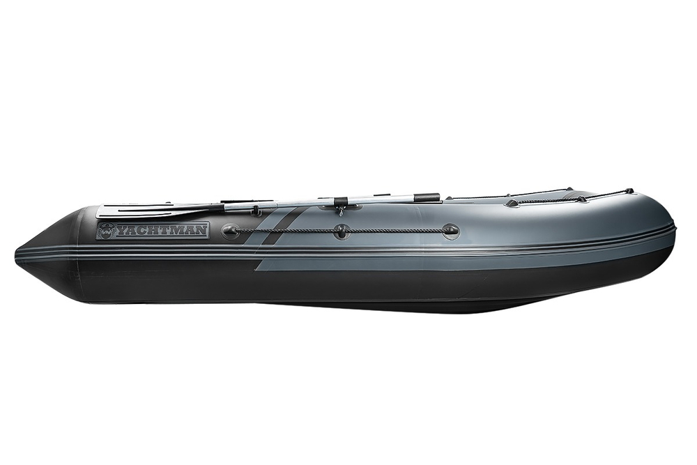 YACHTMAN-320 НДНД серый-черный + KAMISU T 9.8 BMS (комплект лодка + мотор)