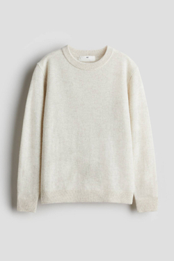 H&M Свитер из кашемировой смеси, светло-бежевый