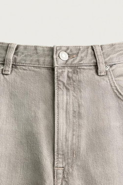 ZARA ДЖИНСЫ LOOSE FIT, СЕРЫЙ