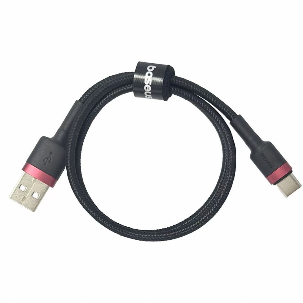 Usb Кабель-зарядка TYPE-C Baseus Cafule 3A 50см (CATKLF-A91) чёрно-красный