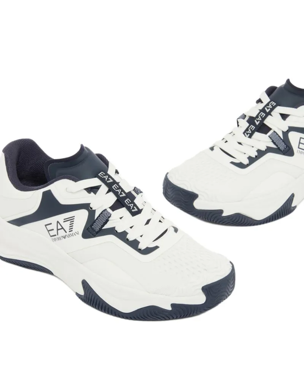 Теннисные кроссовки EA7 Unisex Woven Sneaker - white/sky captain