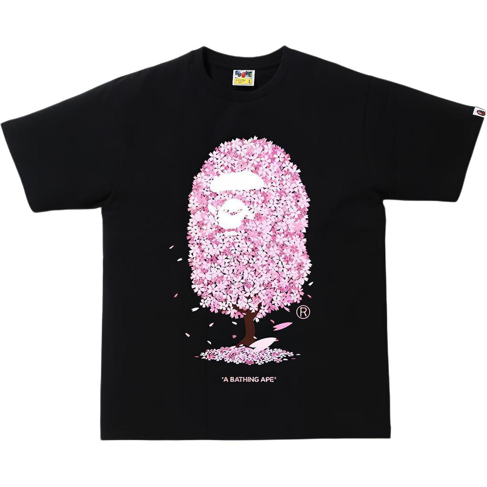 A Bathing Ape Sakura Tee Ss24 черный