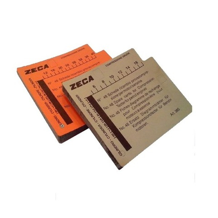 Комплект сменных карточек (48 шт.) для компрессографа модели 363, ZECA (Италия)