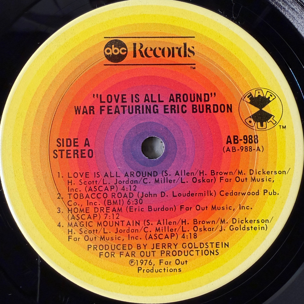 War Featuring Eric Burdon – Love Is All Around (США 1976г.)