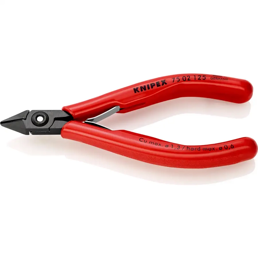Кусачки боковые для электроники чернёные 125 мм Knipex 75 02 125 SB
